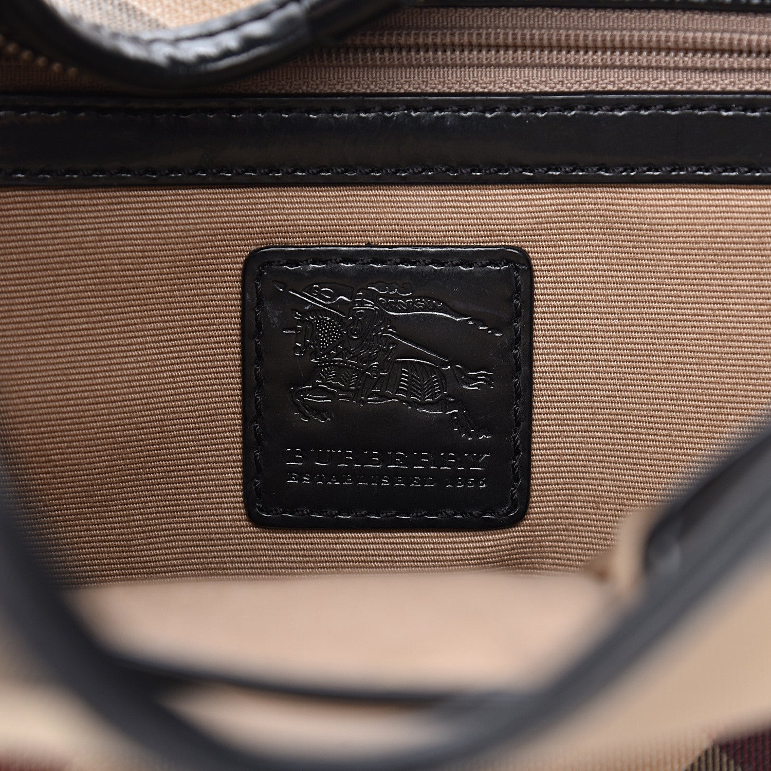 Burberry Nova Check Shoulder Bag Black 7 of 10