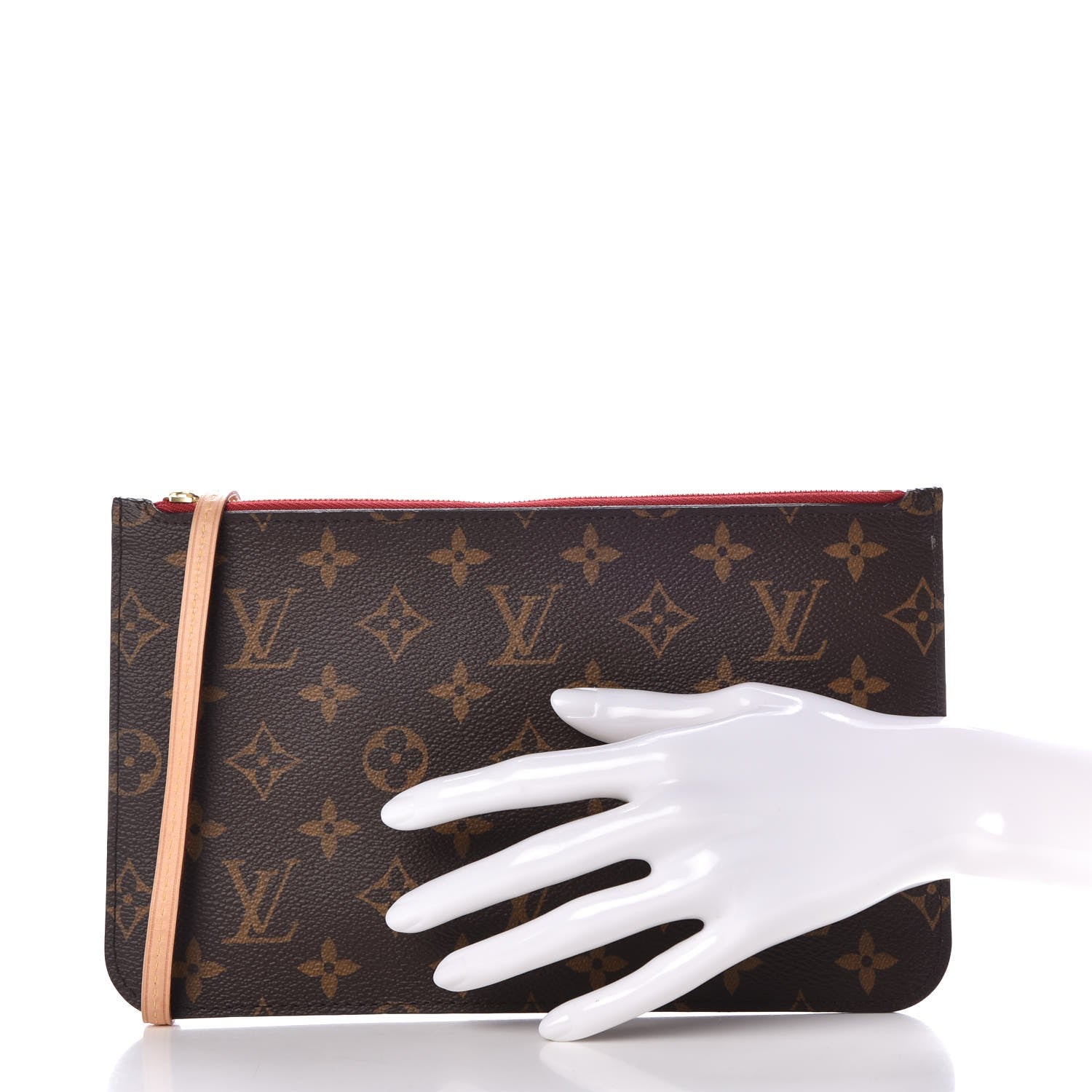 Louis Vuitton Monogram Neverfull MM GM Pochette Cherry 2 of 8