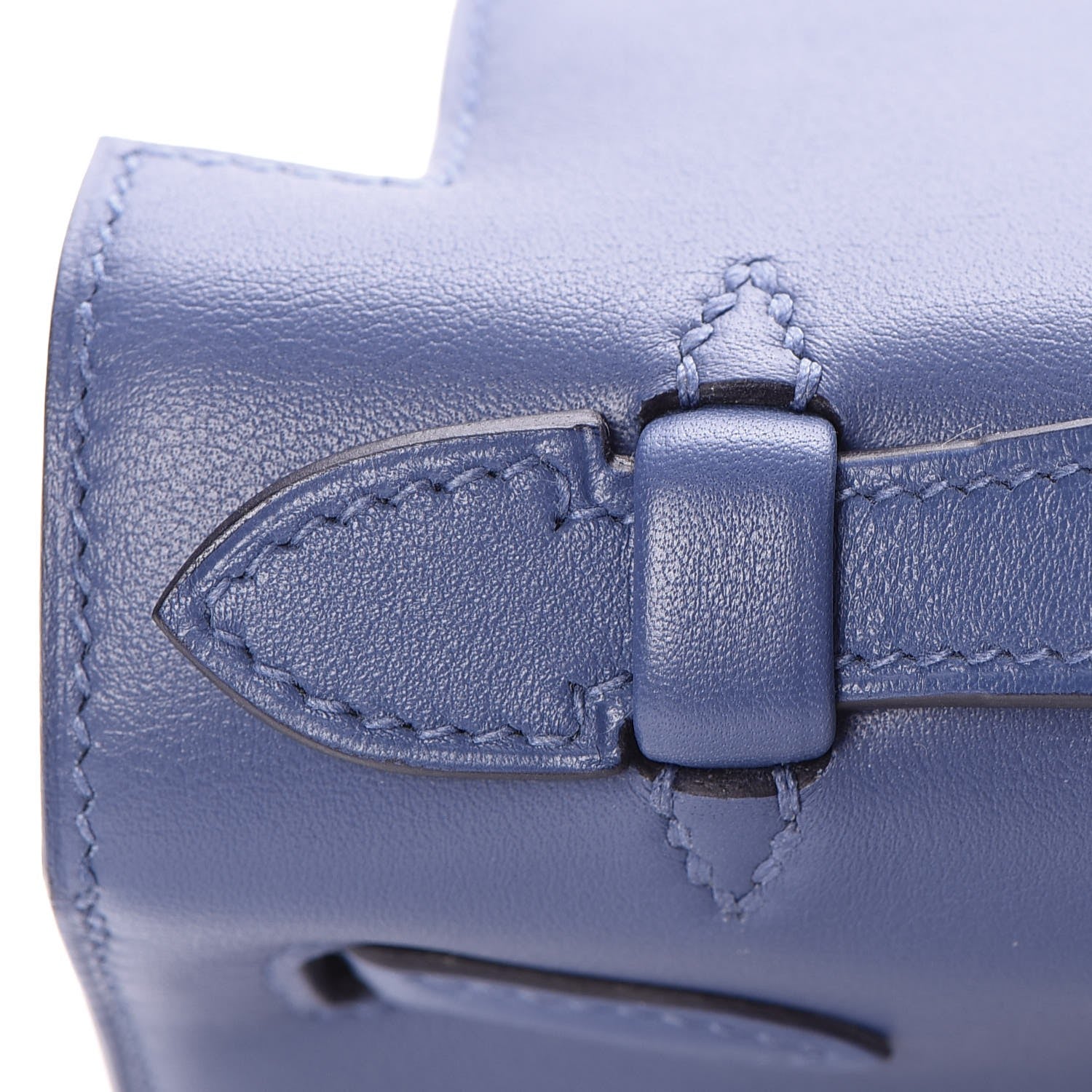 Hermes Swift Kelly Pochette Clutch Bleu Brighton 18 of 27