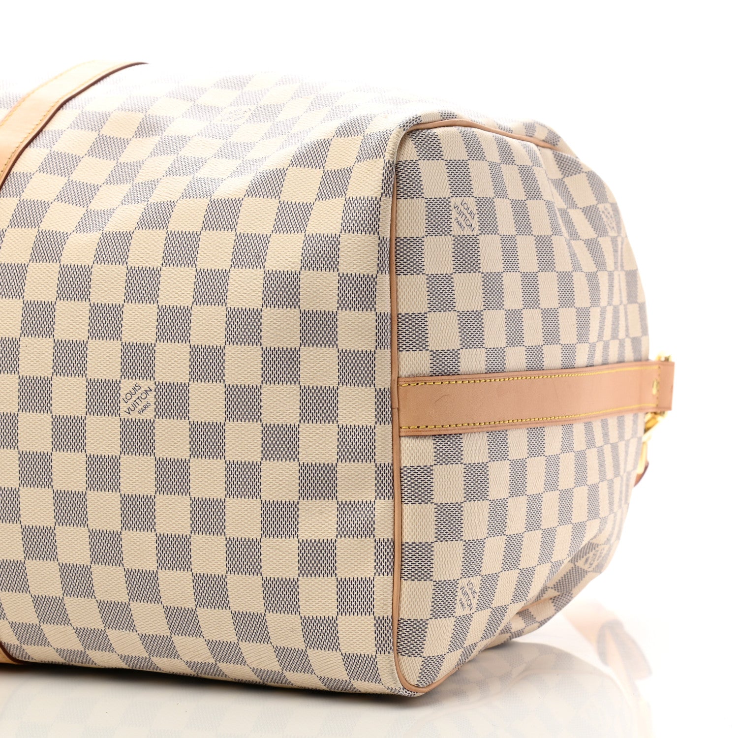 Louis Vuitton Damier Azur Keepall Bandouliere 55 10 of 13