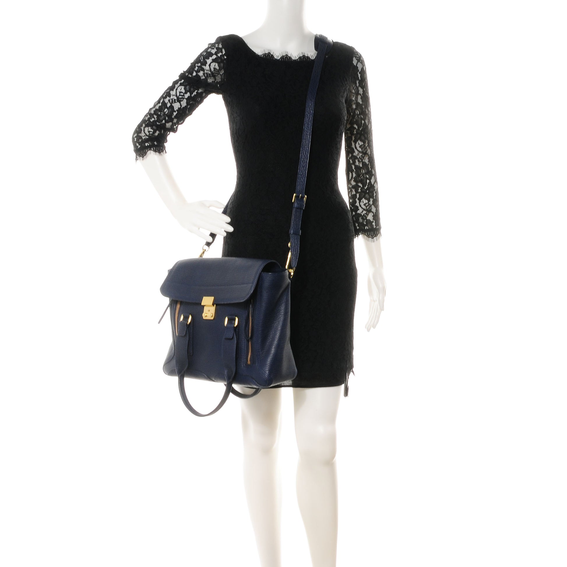 3.1 Phillip Lim 3.1 Medium Pashli Satchel Ink 2 of 8
