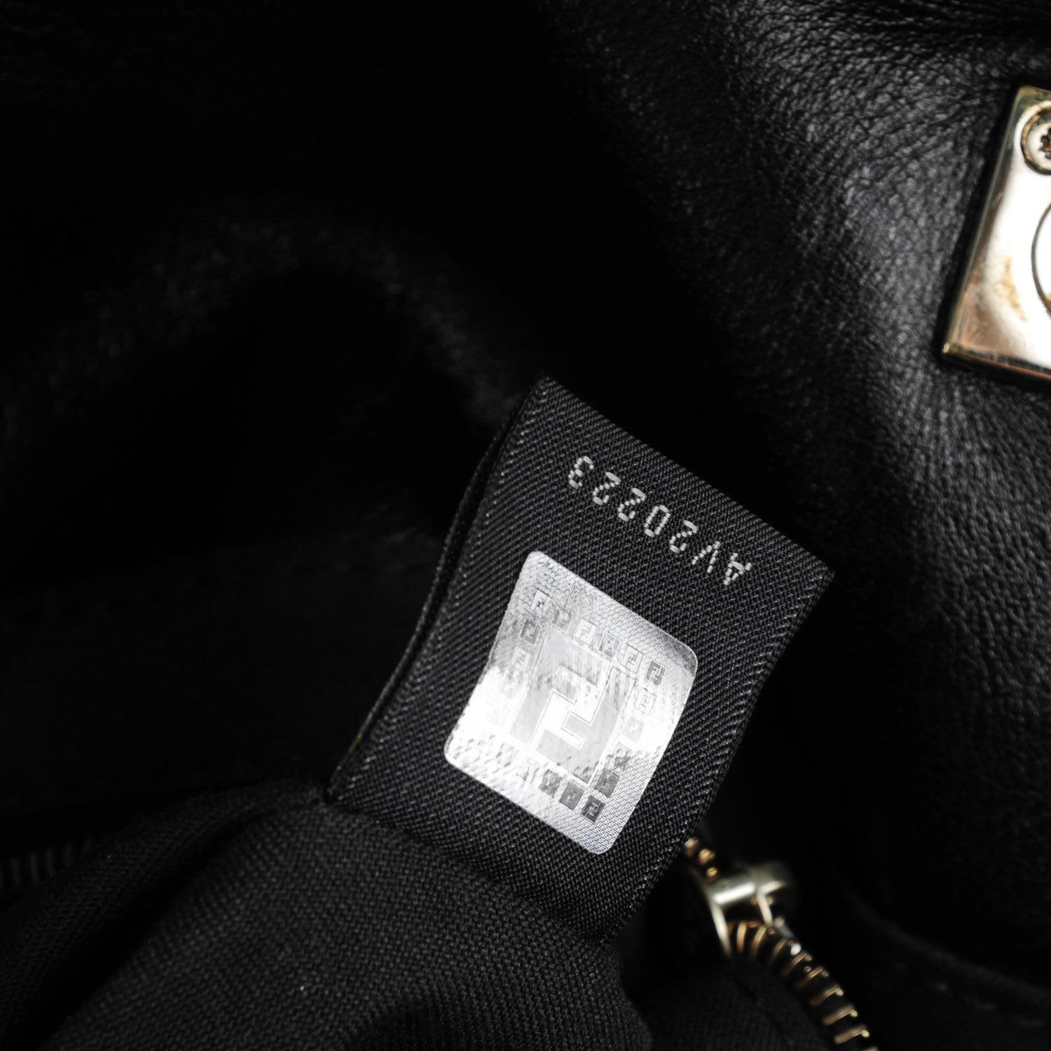 Fendi Calfskin Maxi Baguette Black 8 of 9