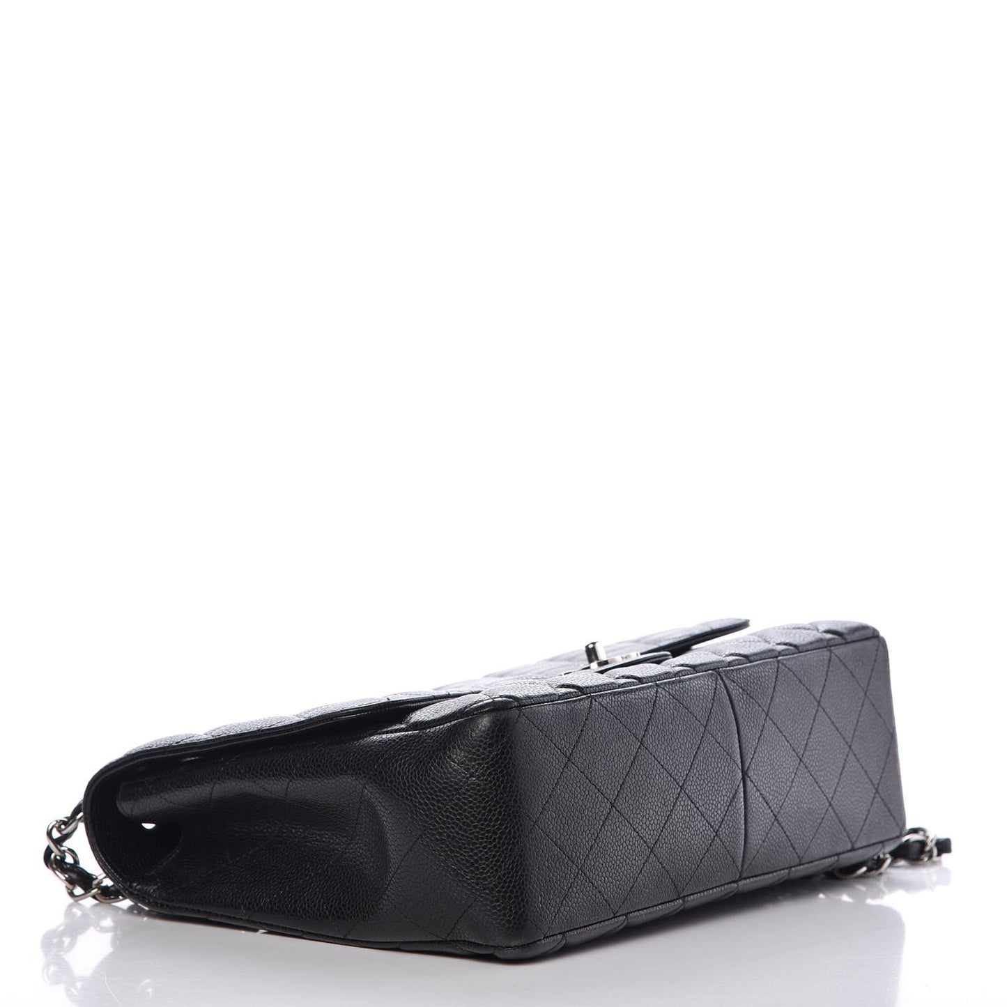 Caviar Quilted Jumbo Single Flap Black