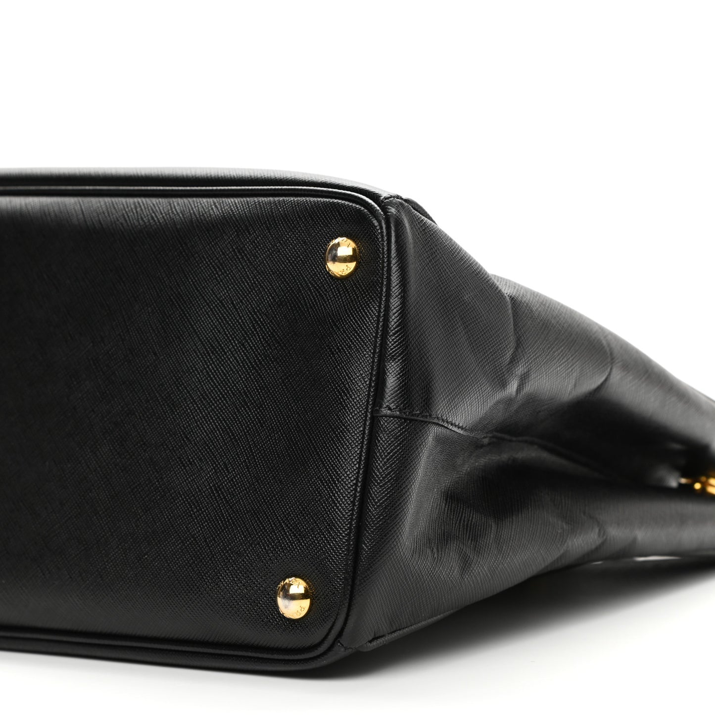 Saffiano Large Galleria Double Zip Tote Black