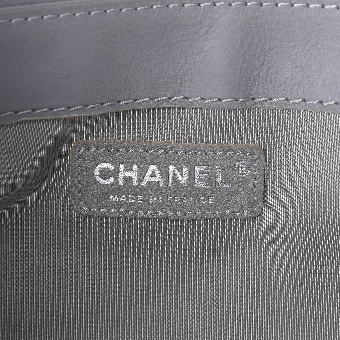 Calfskin New Medium Boy Reverso Flap Light Grey