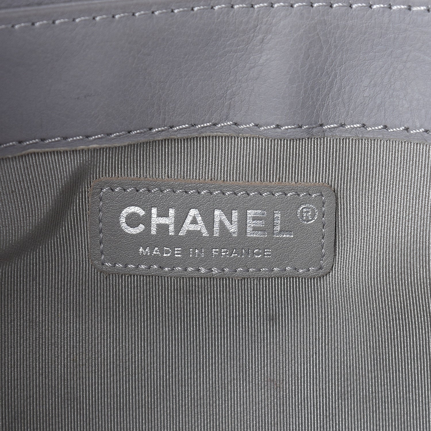 Chanel Calfskin New Medium Boy Reverso Flap Light Grey 6 of 10