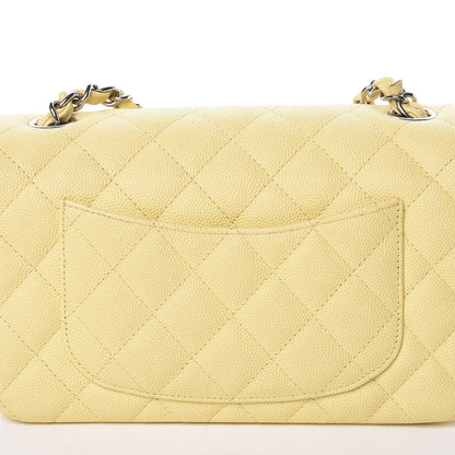 Chanel Caviar Quilted Mini Rectangular Flap Light Yellow 10 of 12
