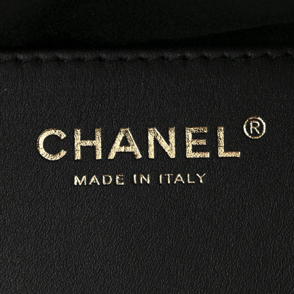 Chanel Washed Denim Quilted Small Chanel 25 Handbag Black 6 of 10