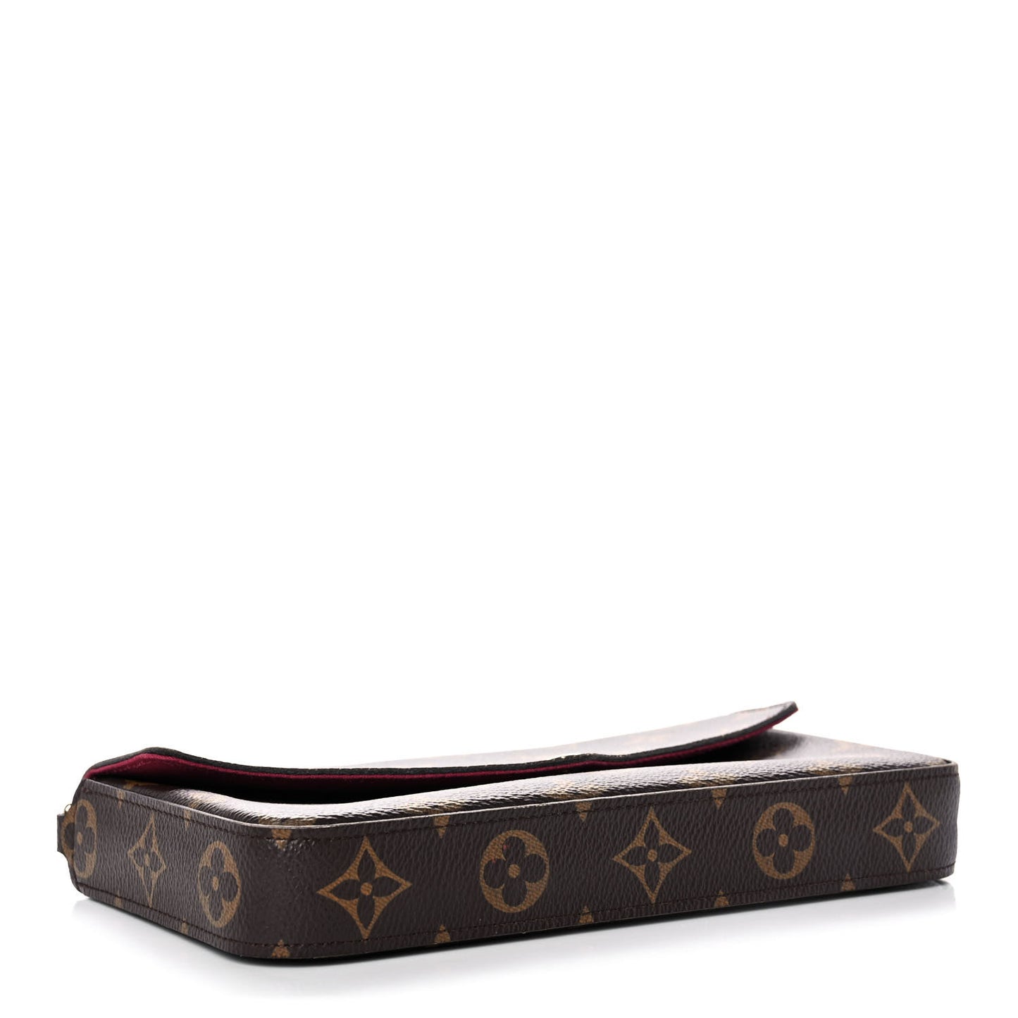 Monogram Pochette Felicie Chain Wallet Fuchsia