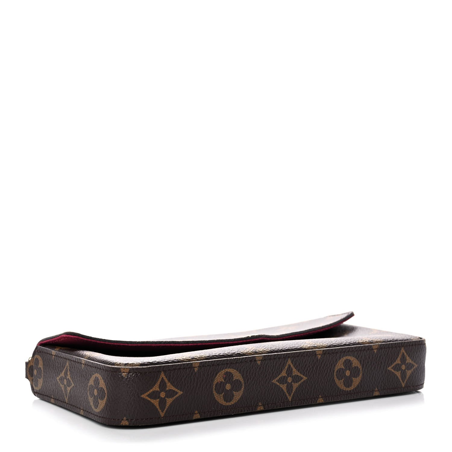Louis Vuitton Monogram Pochette Felicie Chain Wallet Fuchsia 4 of 9