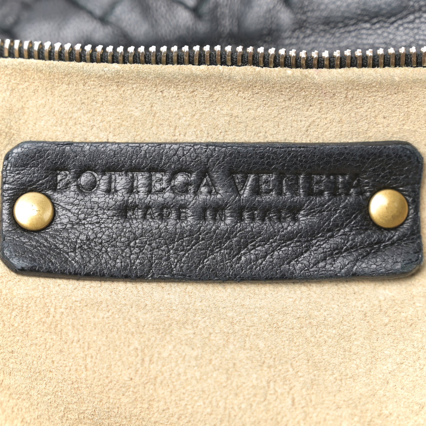 Nappa Intrecciato Large Capri Tote Black
