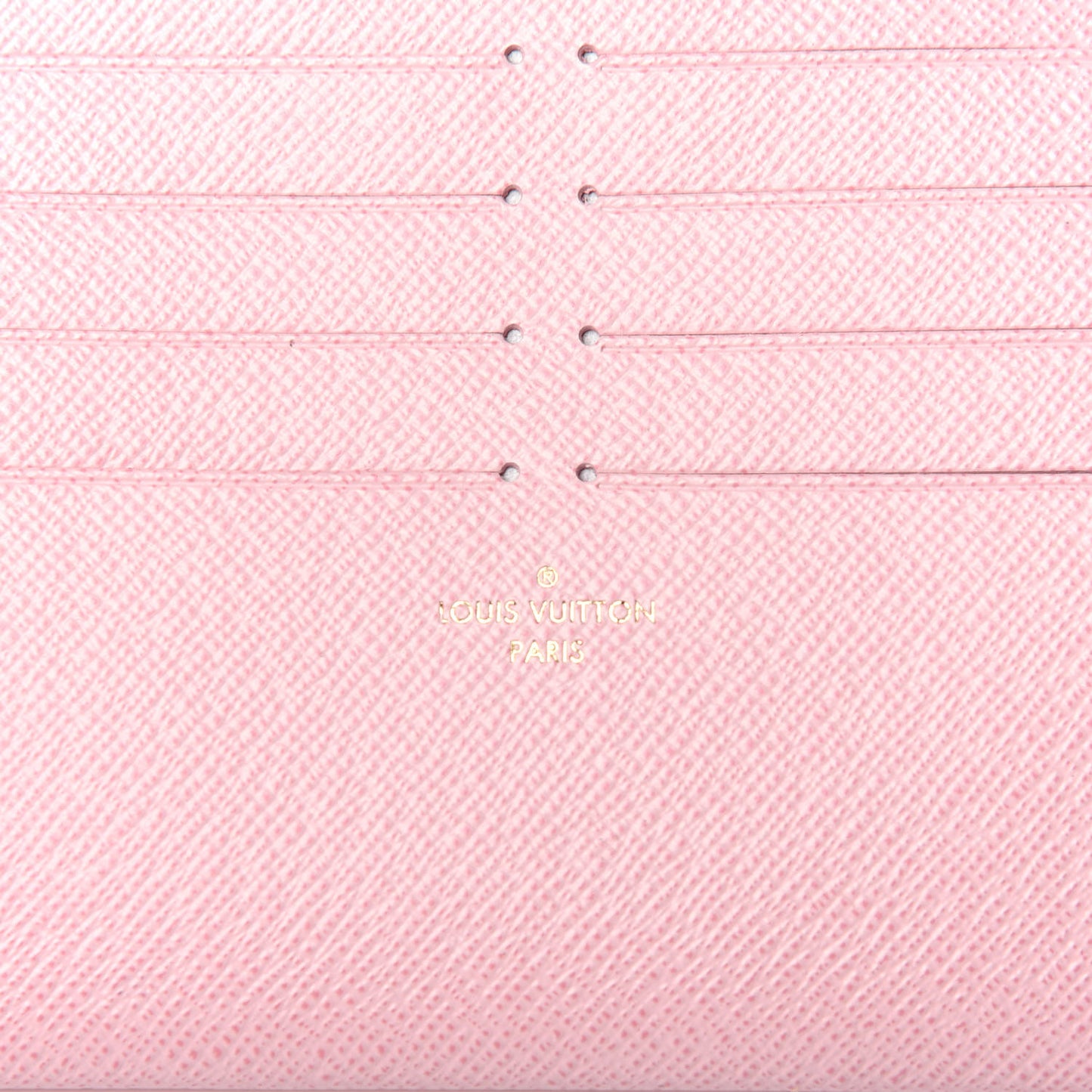 Damier Azur Pochette Felicie Chain Wallet Rose Ballerine