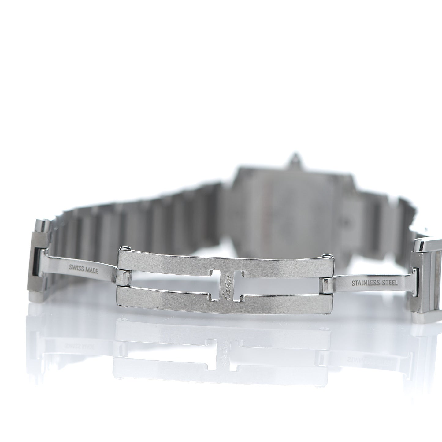 Stainless Steel 20mm Tank Francaise Quartz Watch