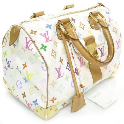 Louis Vuitton Monogram Multicolor Speedy 30 White 3 of 11