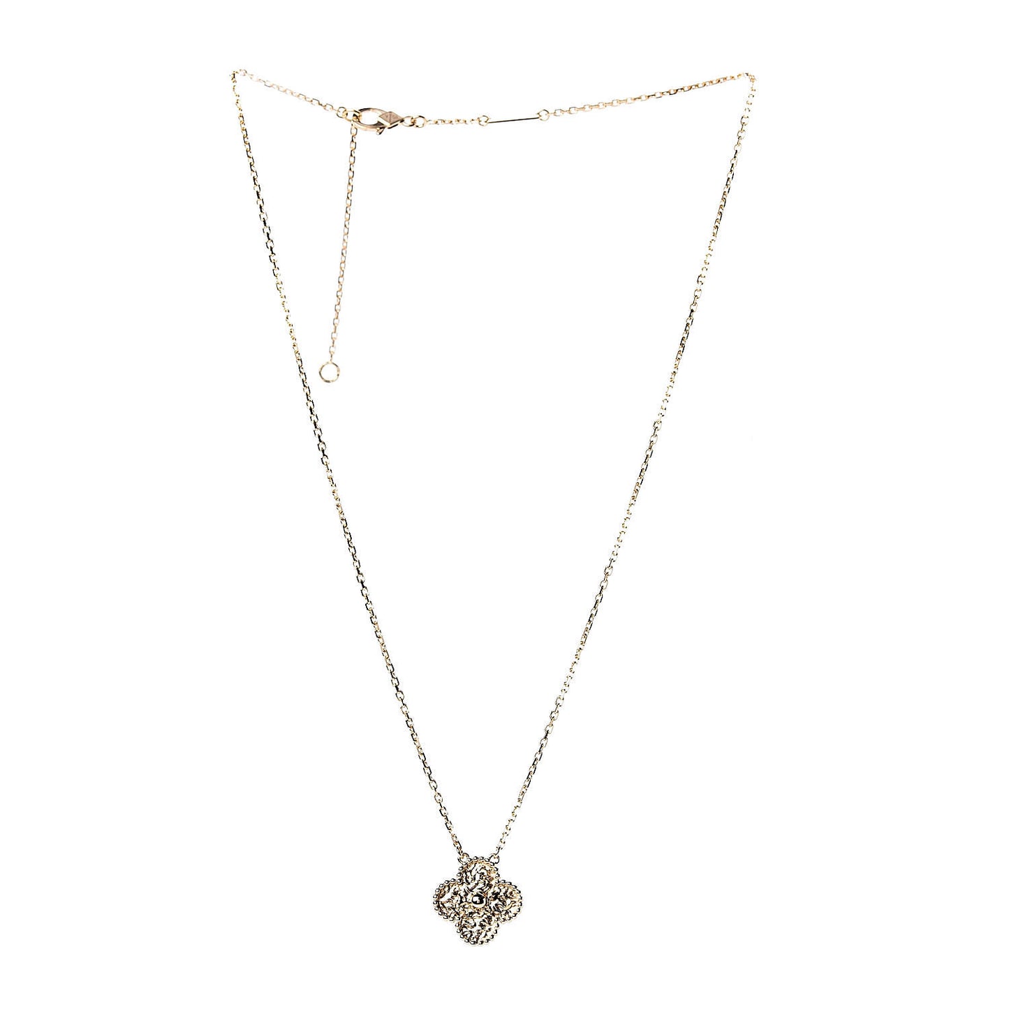 18K Yellow Gold Vintage Alhambra Pendant Necklace