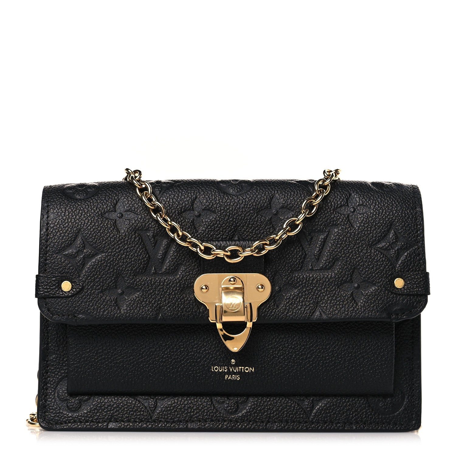 Louis Vuitton Empreinte Vavin Chain Wallet Black 1 of 8