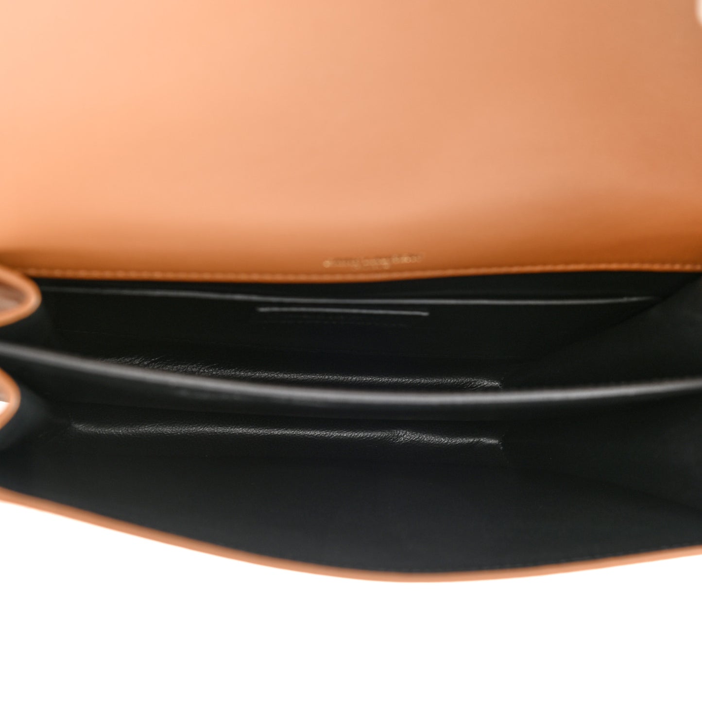 Suede Smooth Calfskin Monogram Medium Solferino Soft Satchel Cinnamon