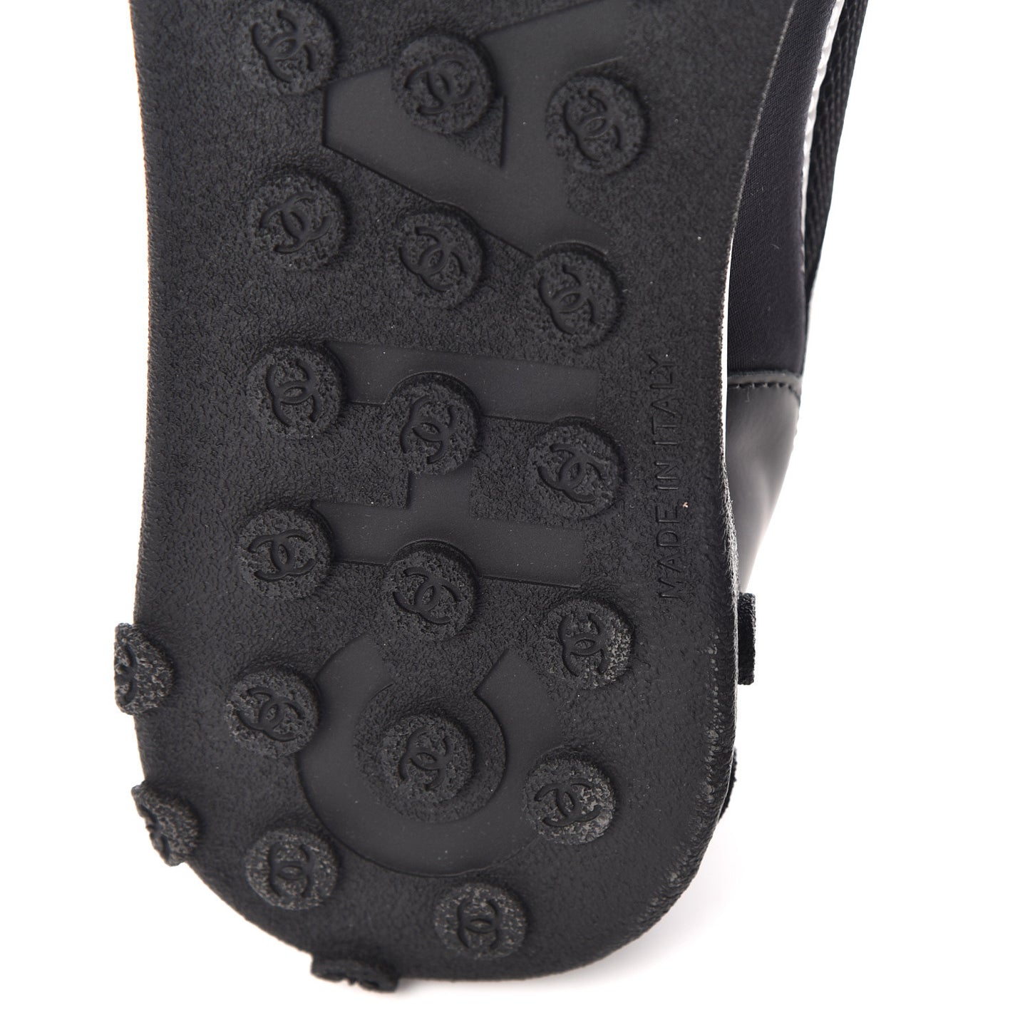 Calfskin Mesh Lycra Sneakers 38.5 Black