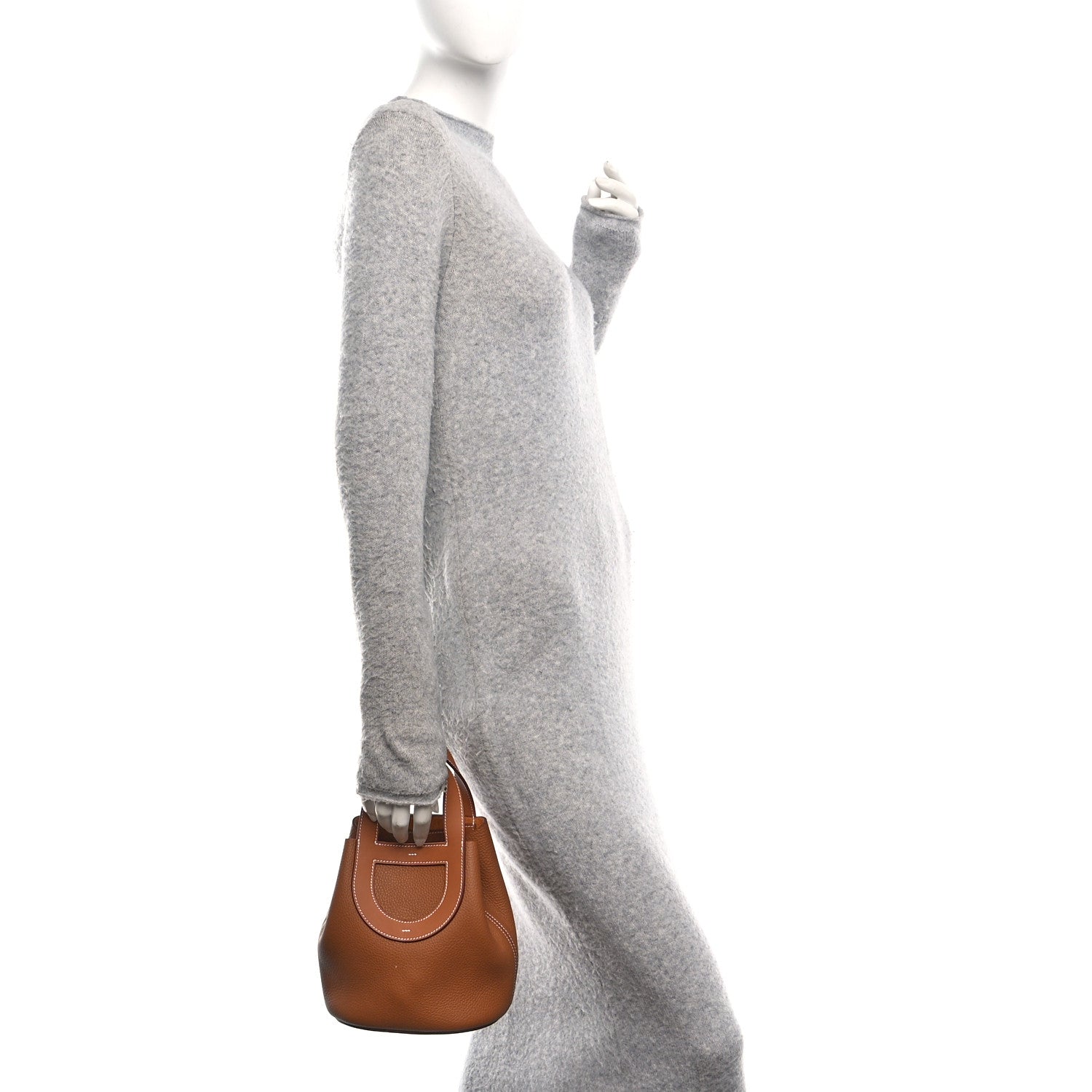 Hermes Taurillon Clemence Swift In-The-Loop 18 Bag Gold 2 of 11