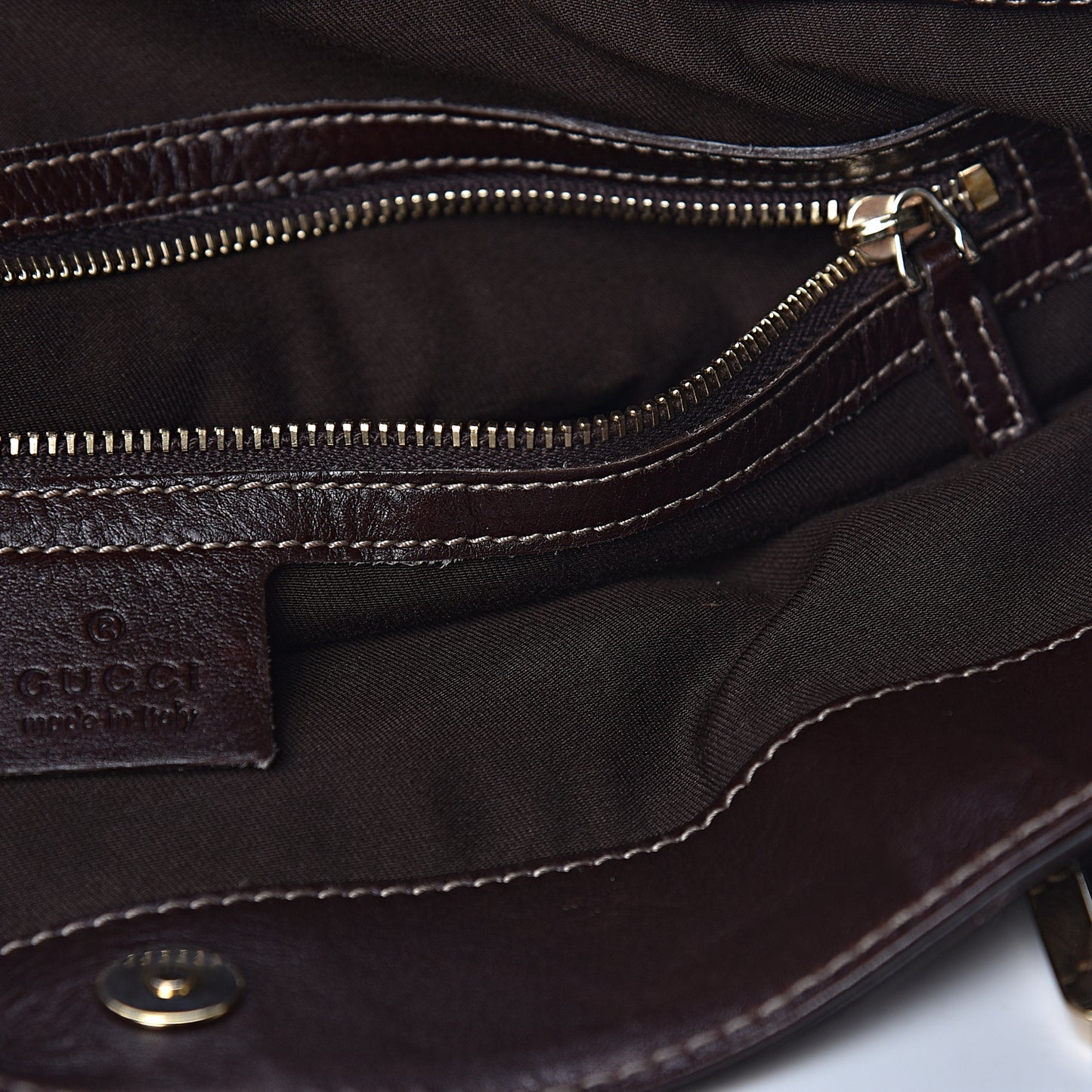 Calfskin Medium Britt Tote Dark Brown