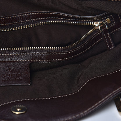 Gucci Calfskin Medium Britt Tote Dark Brown 11 of 15