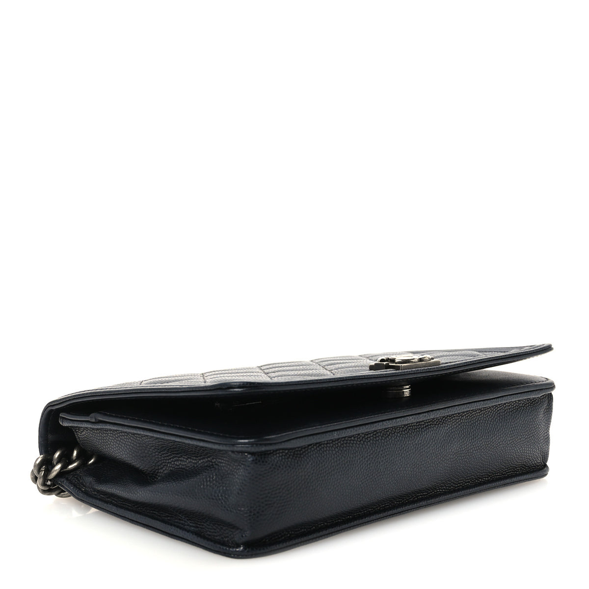Chanel Caviar Quilted Boy Wallet On Chain WOC Black 4 of 11