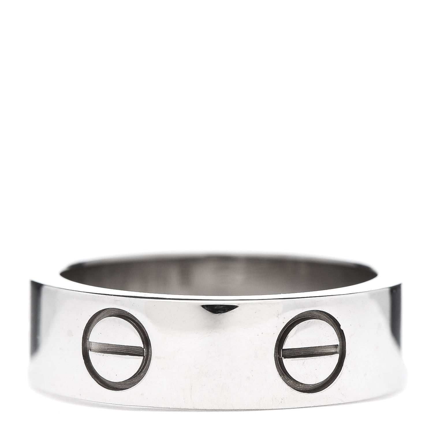 Cartier 18K White Gold 5.5mm LOVE Ring 50 5.25 3 of 4