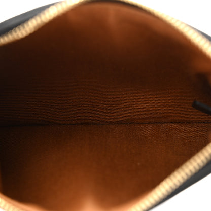 Celine Triomphe Canvas Zipped Coin Purse Black 5 of 9