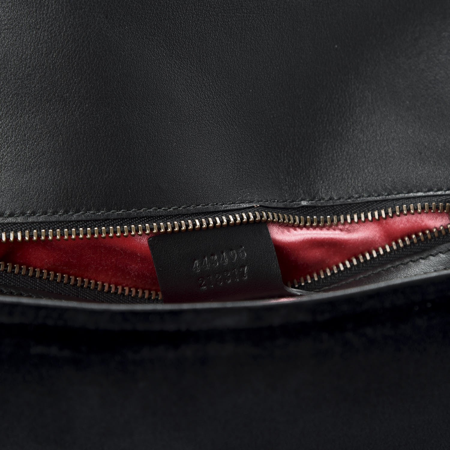 Gucci Velvet Matelasse Loved Embroidered Medium GG Marmont Shoulder Bag Black 9 of 10