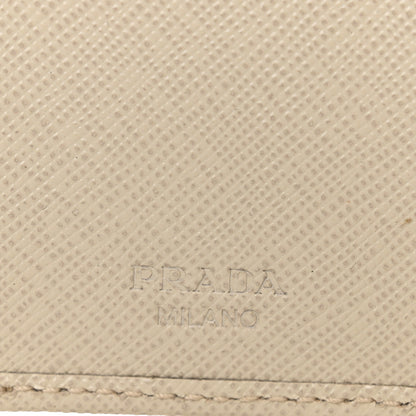 Prada Saffiano Fiocco 6 Key Holder Talco 6 of 6