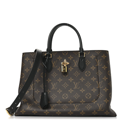 Louis Vuitton Monogram Flower Tote Black 1 of 12