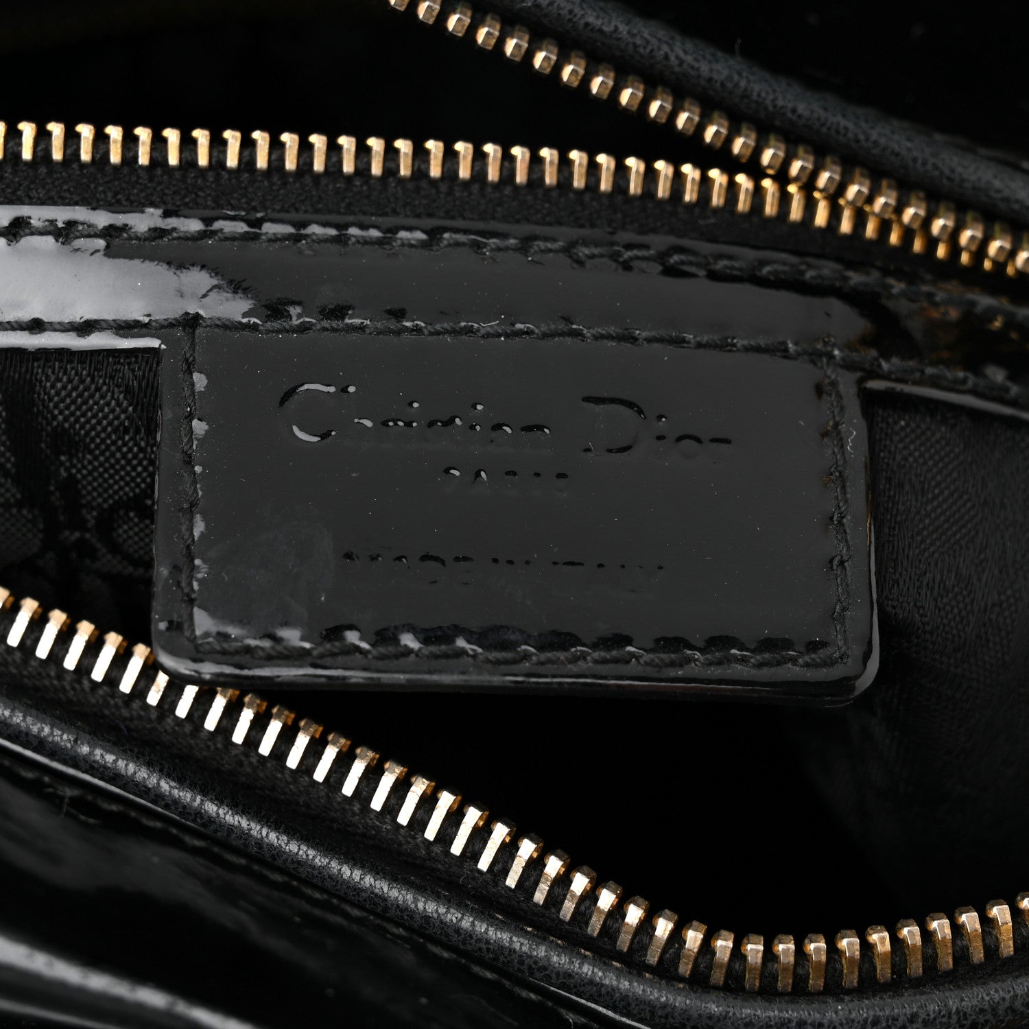 Christian Dior Patent Cannage Large Lady Dior Black 5 of 11