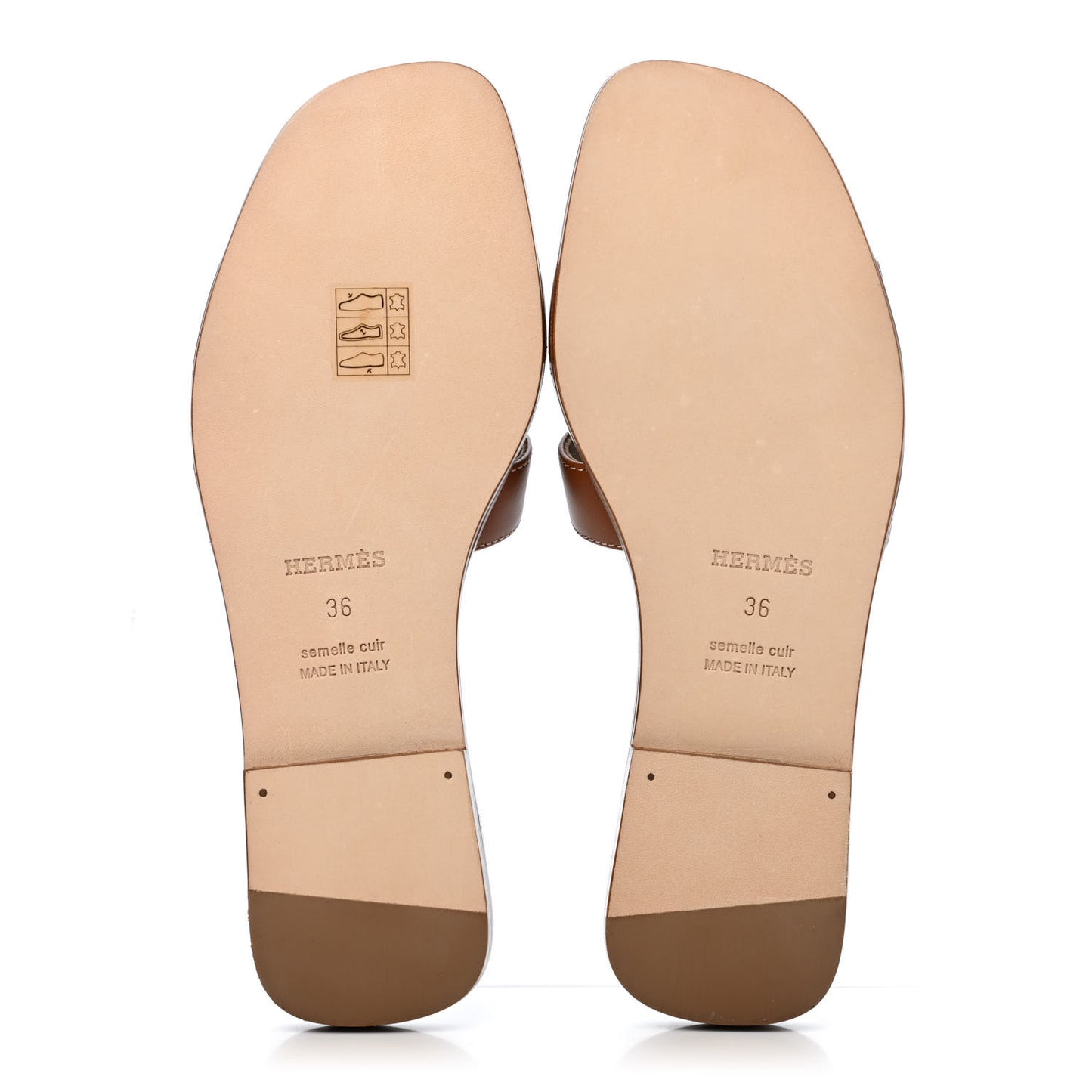 Box Calfskin Oran Sandals 36 Gold