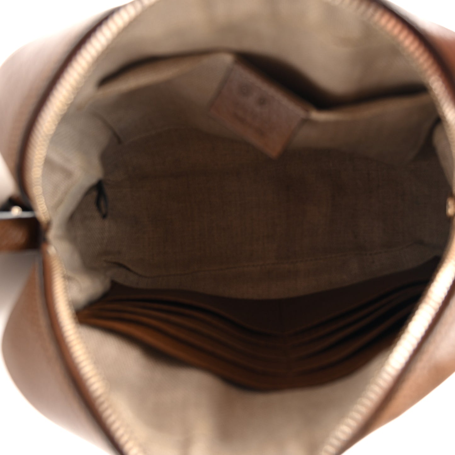 Monogram Mini Bree Messenger Bag Beige Tabacco