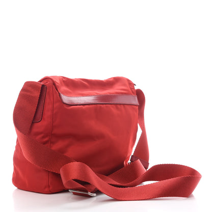 Prada Nylon Vela Sport Messenger Bag Rosso 2 of 11