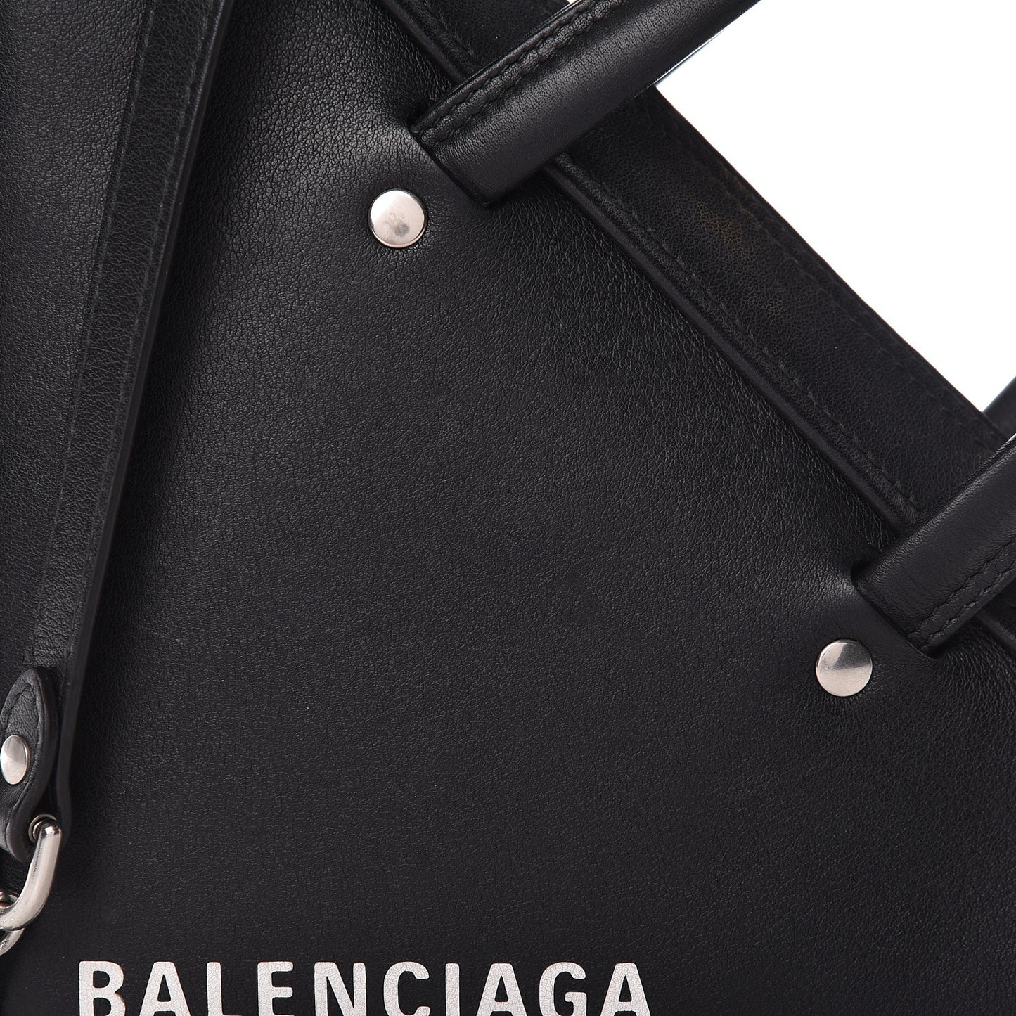 Calfskin XS Triangle Chain Duffle Black