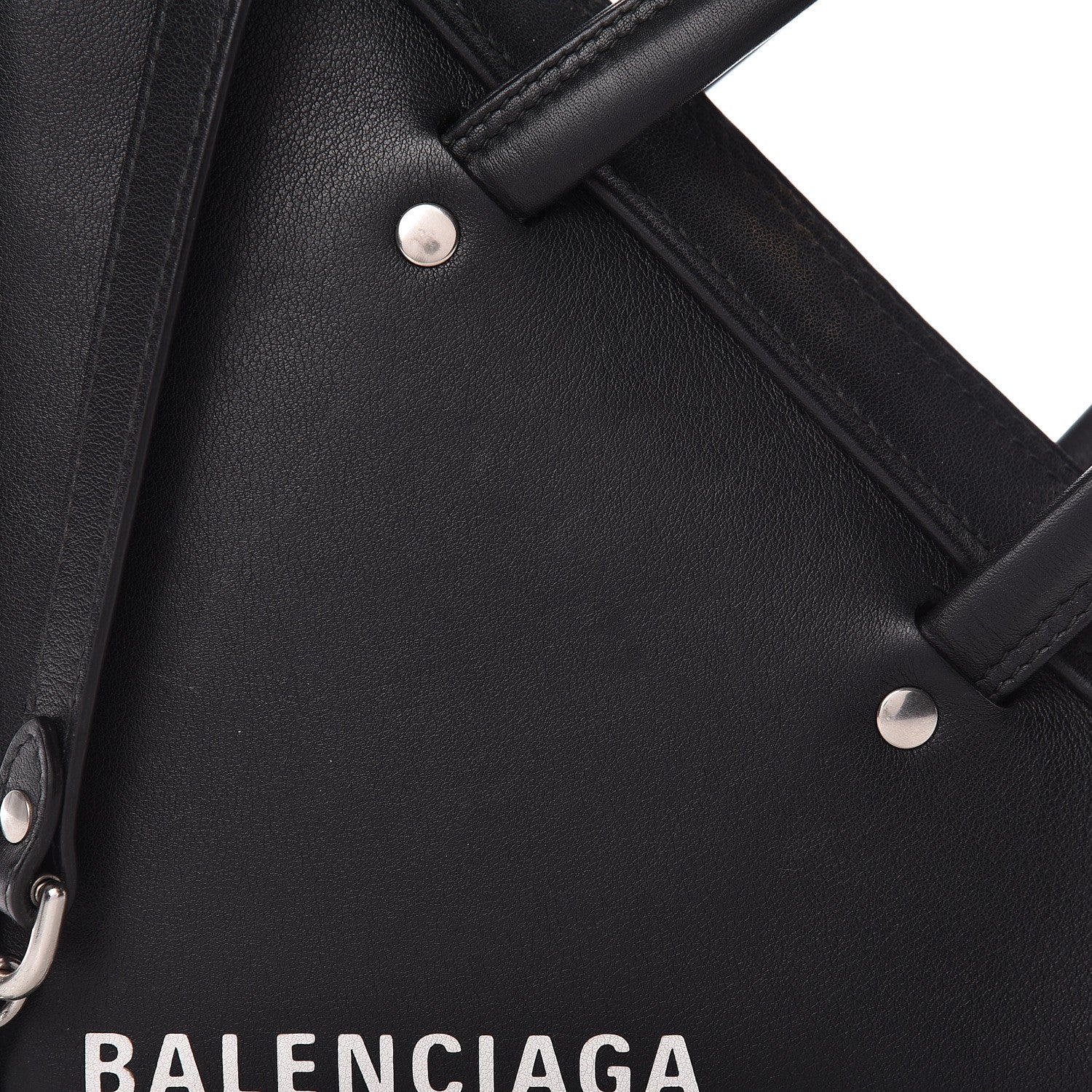 Balenciaga Calfskin XS Triangle Chain Duffle Black 15 of 15