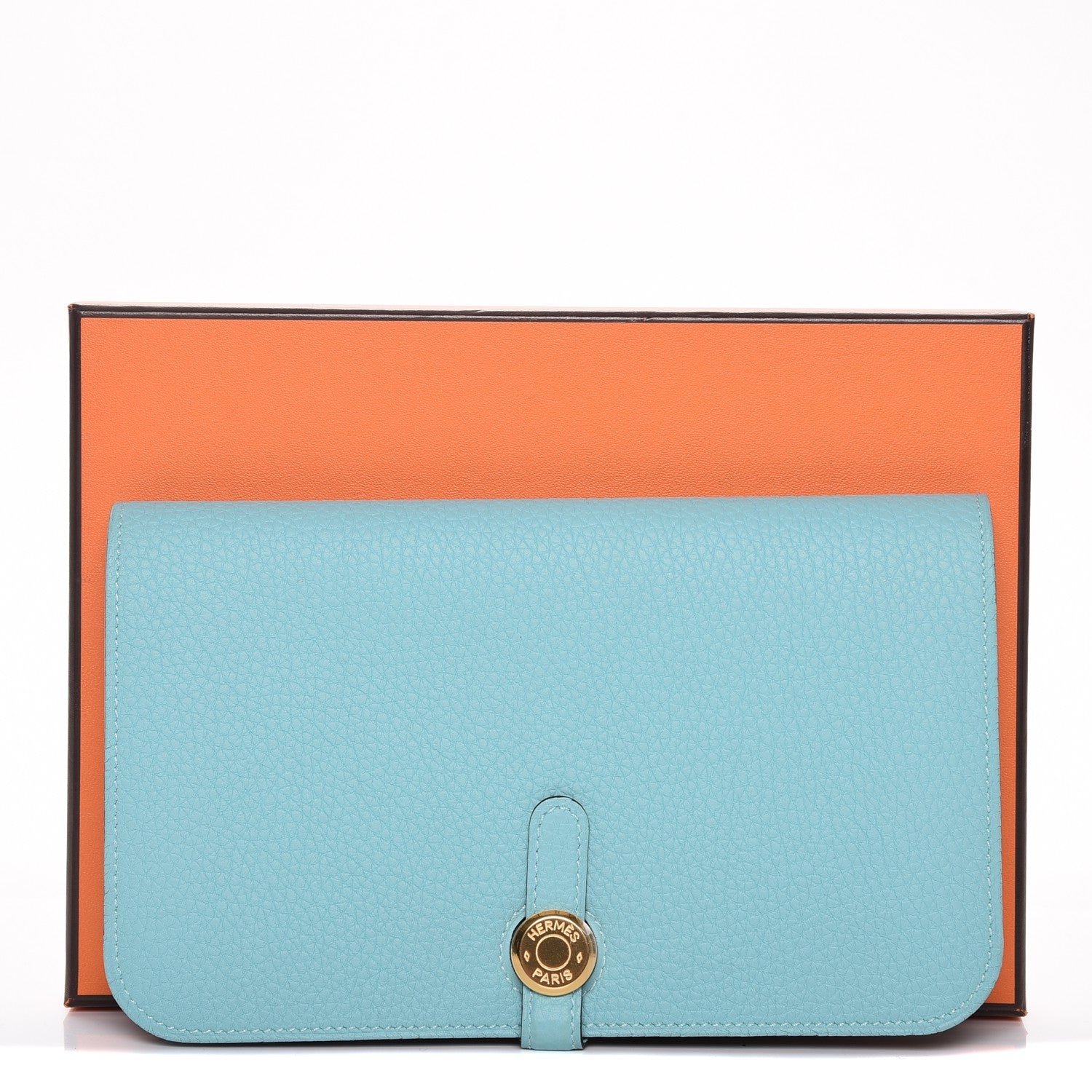 Hermes Togo Dogon Duo Wallet Bleu Atoll 10 of 10