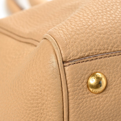 Prada Vitello Daino Top Handle Zip Tote Sughero 6 of 7