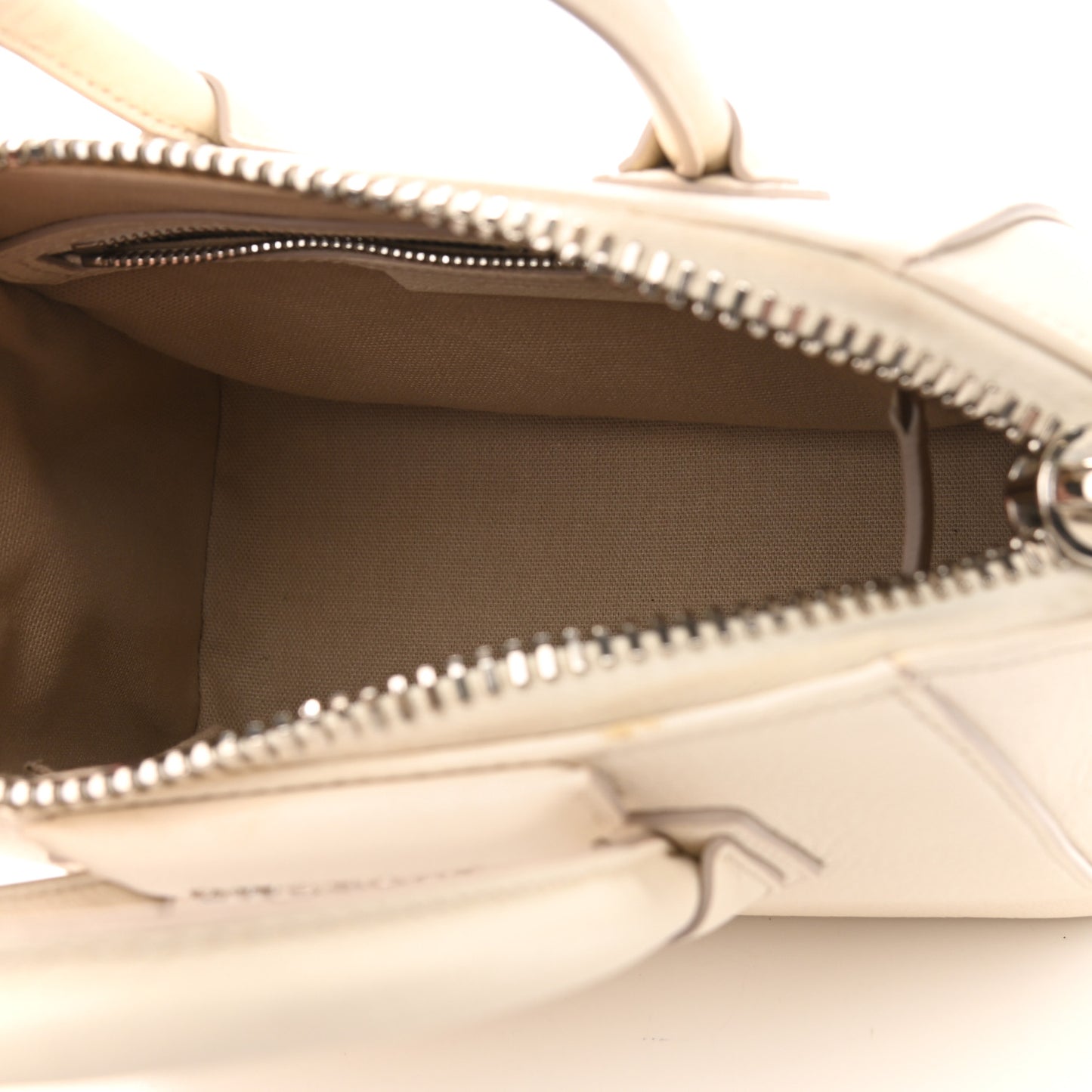 Sugar Goatskin Mini Antigona Off White