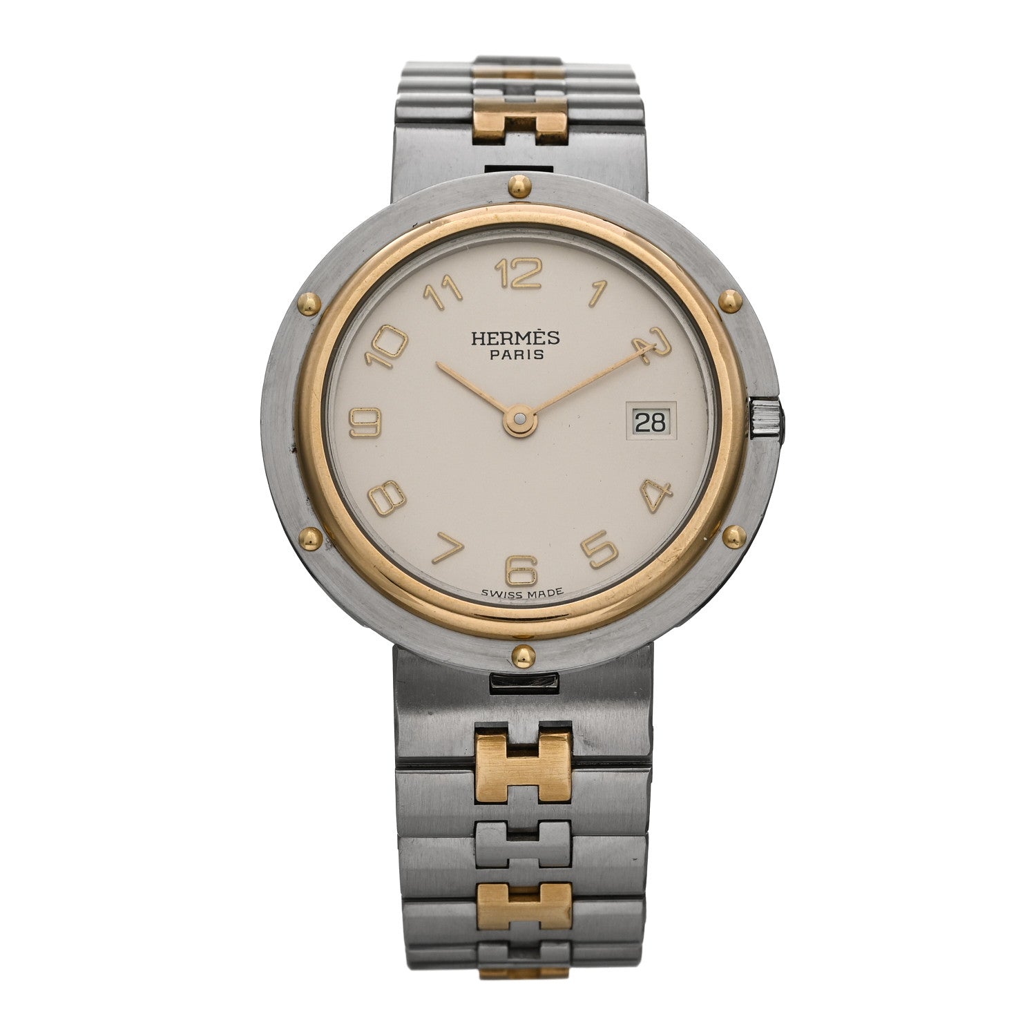 Hermes Stainless Steel 30mm Olympia Quartz Watch 1 of 4