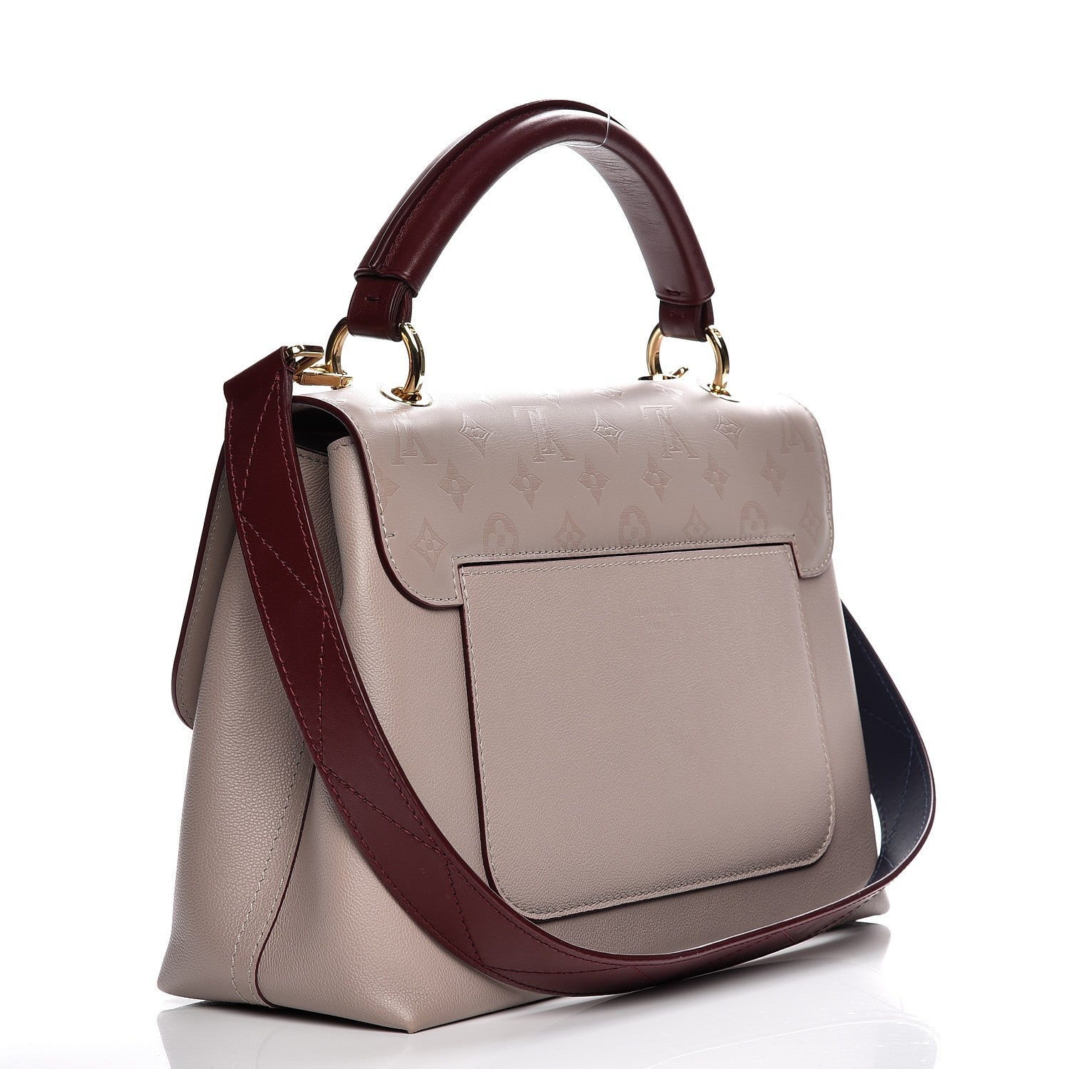 Louis Vuitton Calfskin Monogram Very One Handle Mastic Raisin 4 of 12