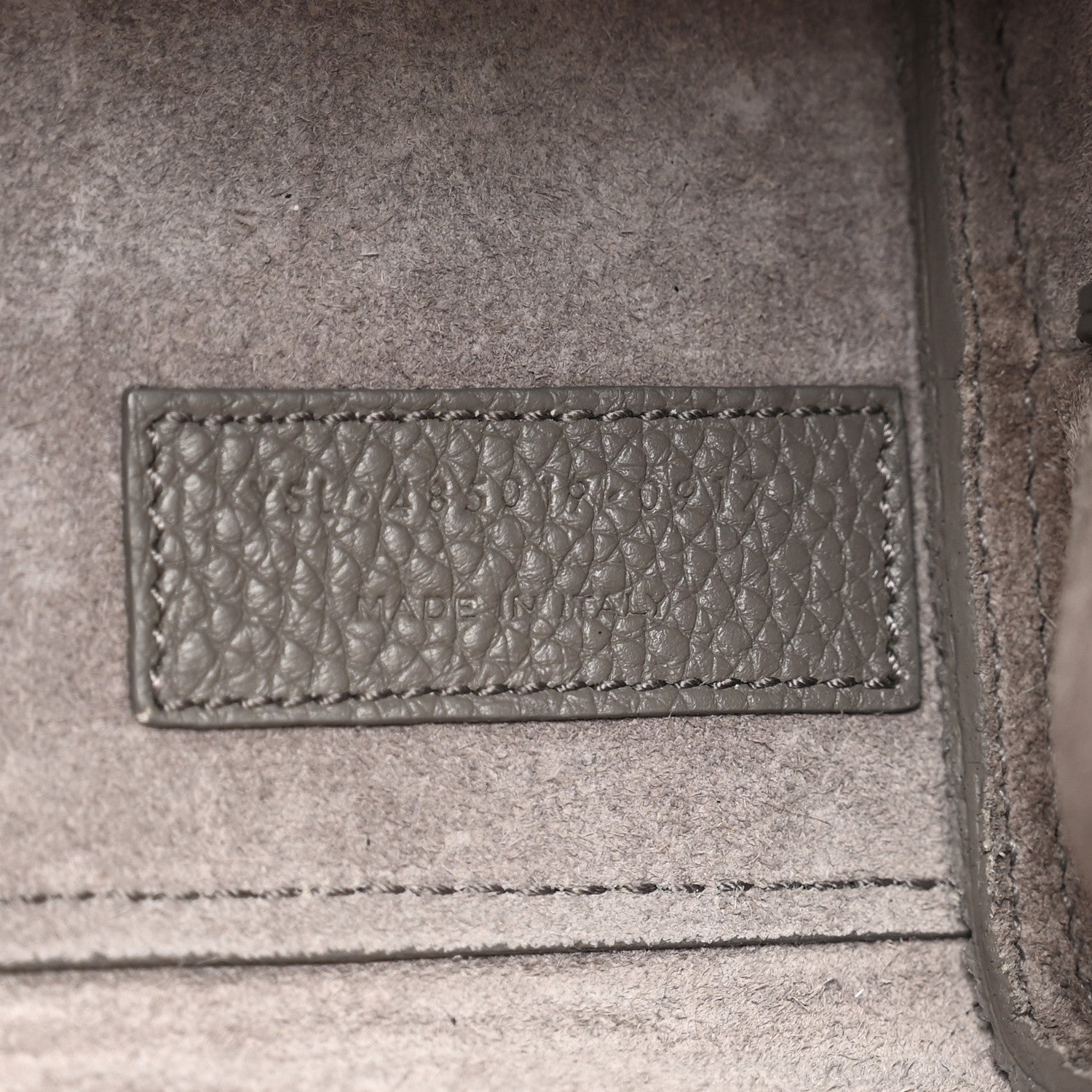 Saint Laurent Grained Calfskin Nano Supple Sac De Jour Fog 7 of 12