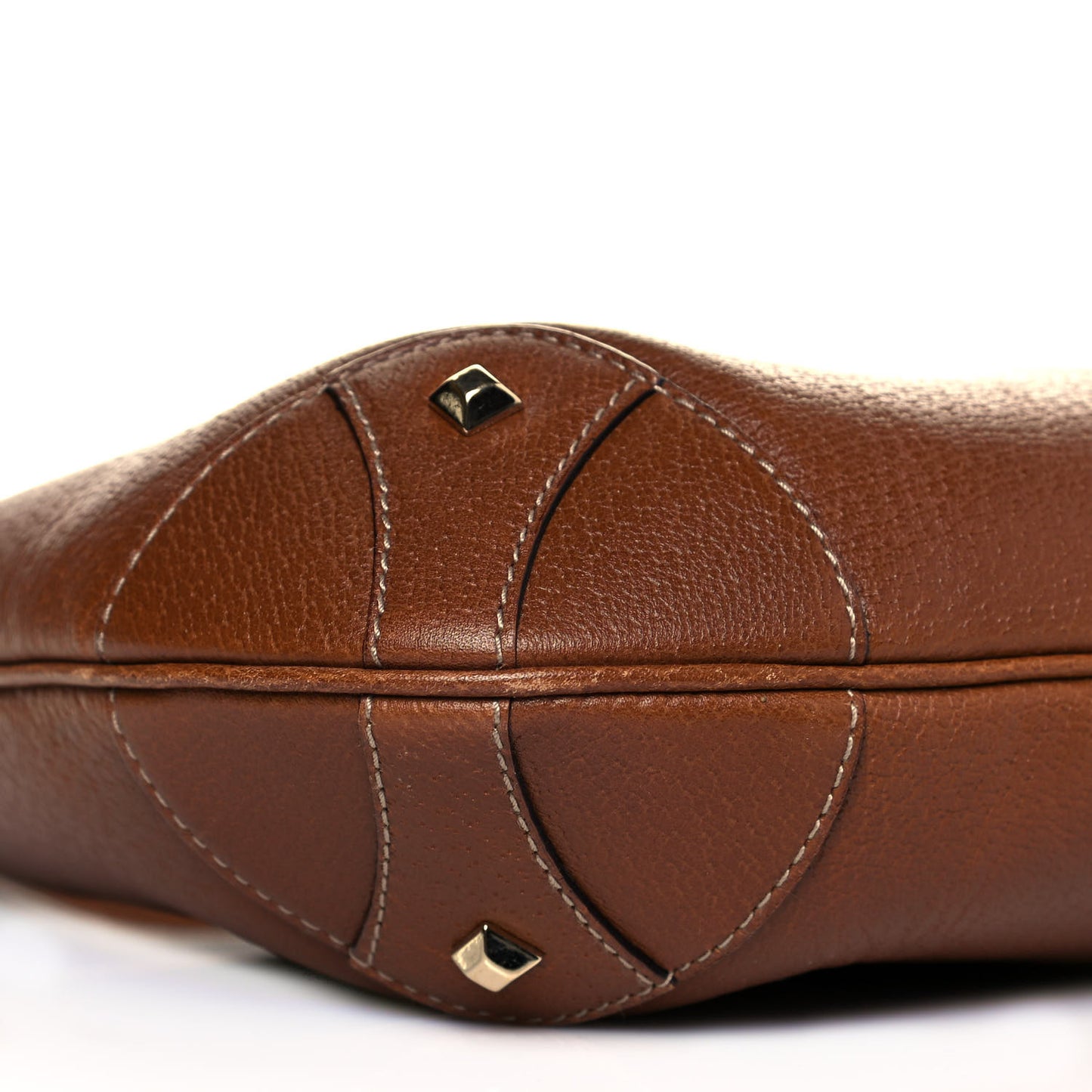 Calfskin Monogram Piston Lock Jackie O Hobo Tan