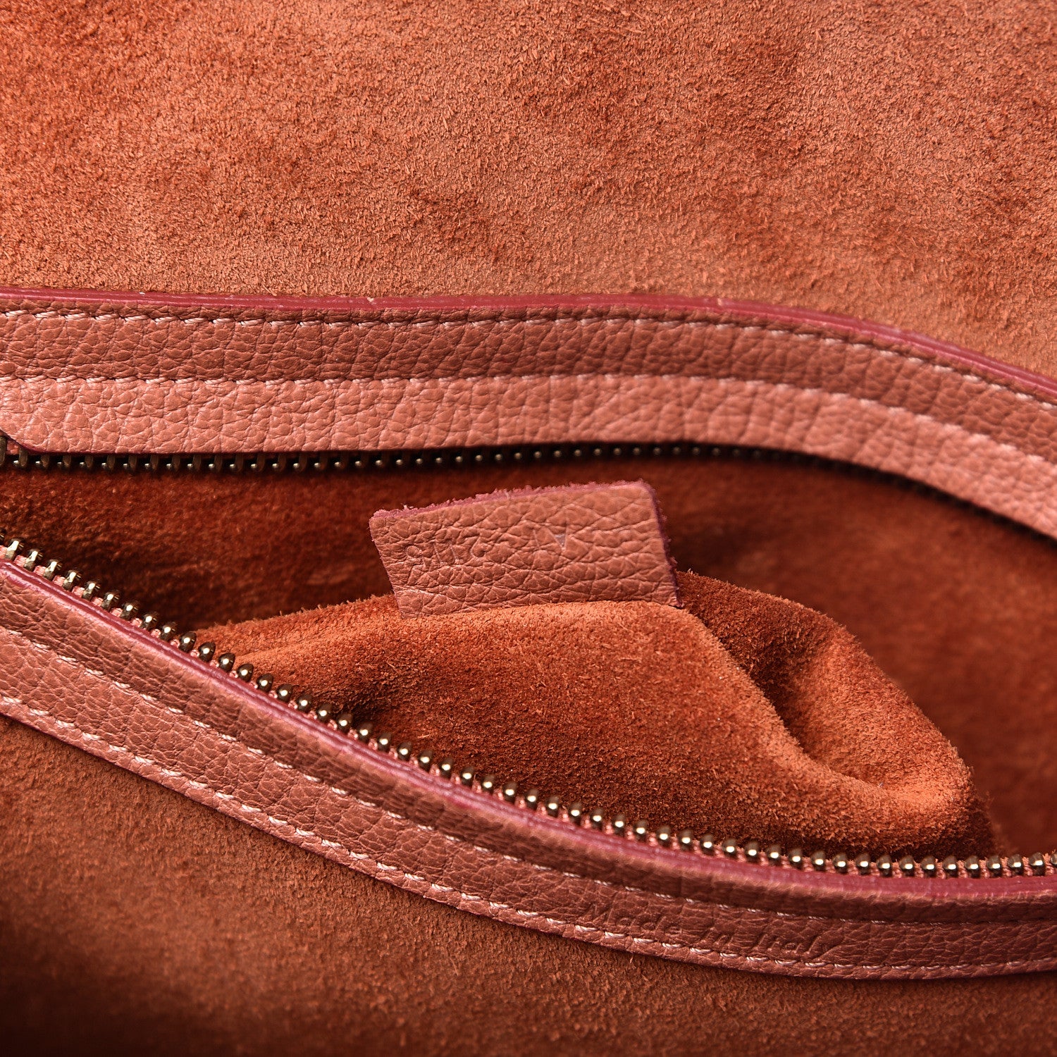 Celine Shiny Grained Calfskin Medium Phantom Luggage Terracotta 8 of 14