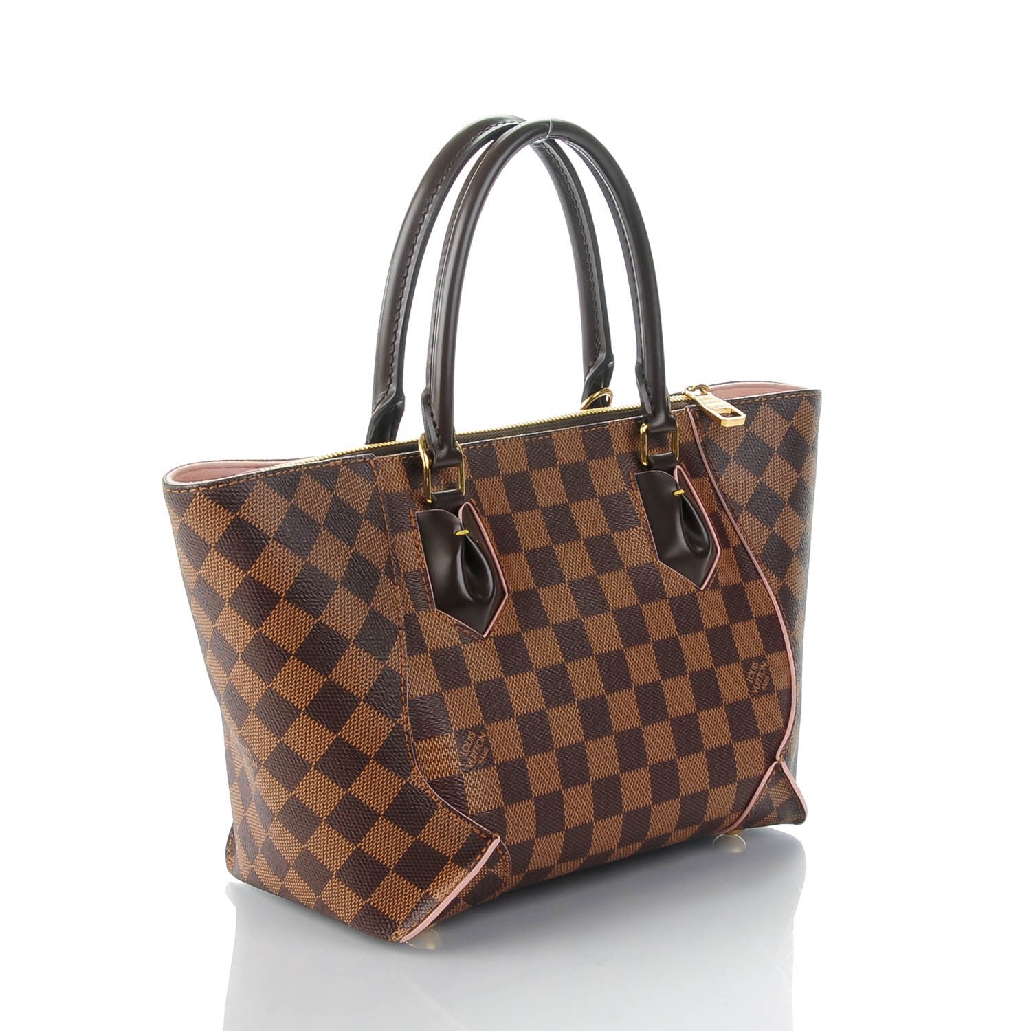 Louis Vuitton Damier Ebene Caissa Tote PM Rose Ballerine 3 of 7