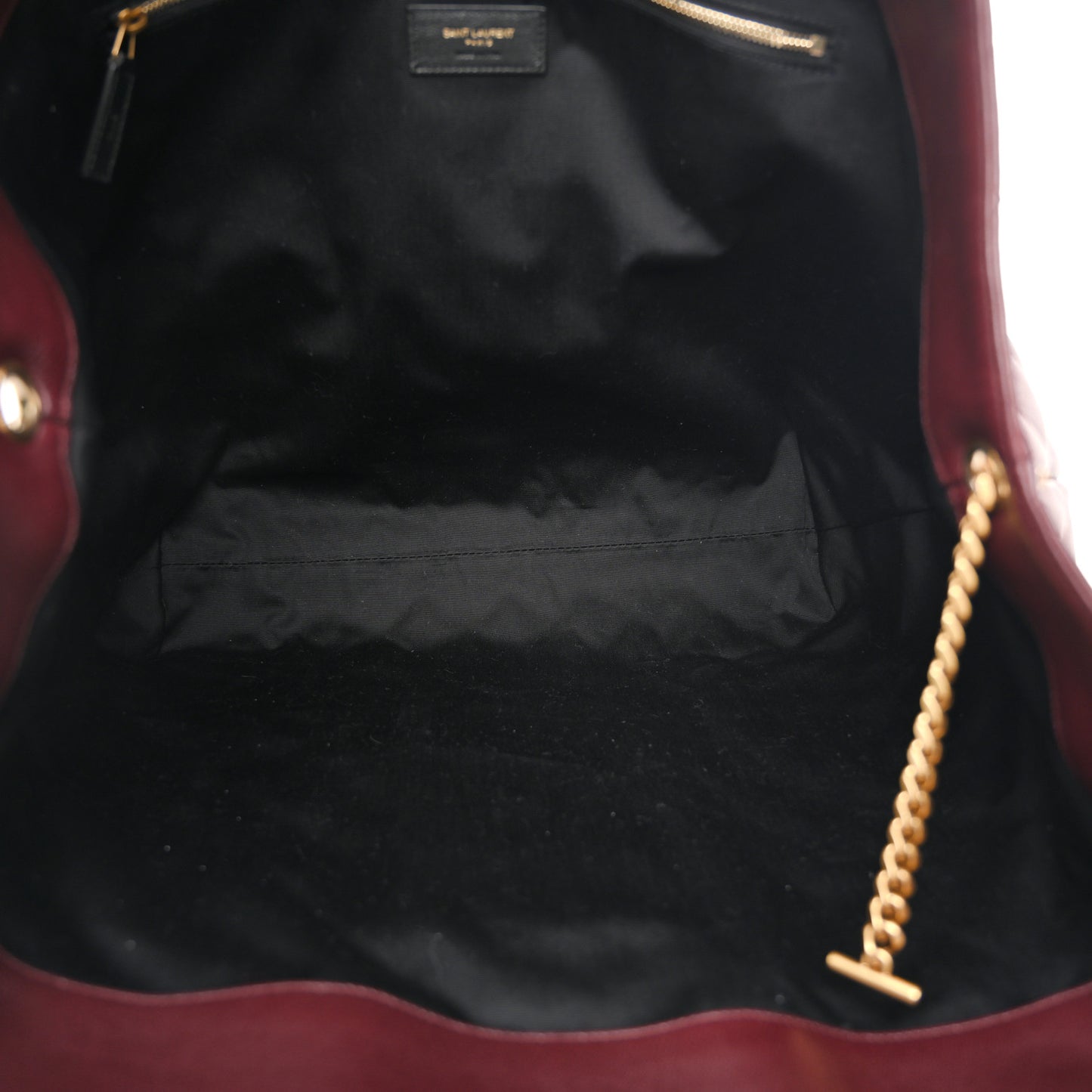 Lambskin Quilted Maxi Icare Shopping Tote  Rouge Cabernet
