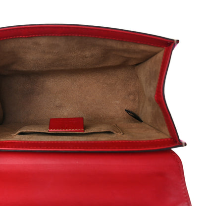 Gucci GG Supreme Monogram Calfskin Small Padlock Shoulder Bag Beige Hibiscus Red New Rosette 5 of 12