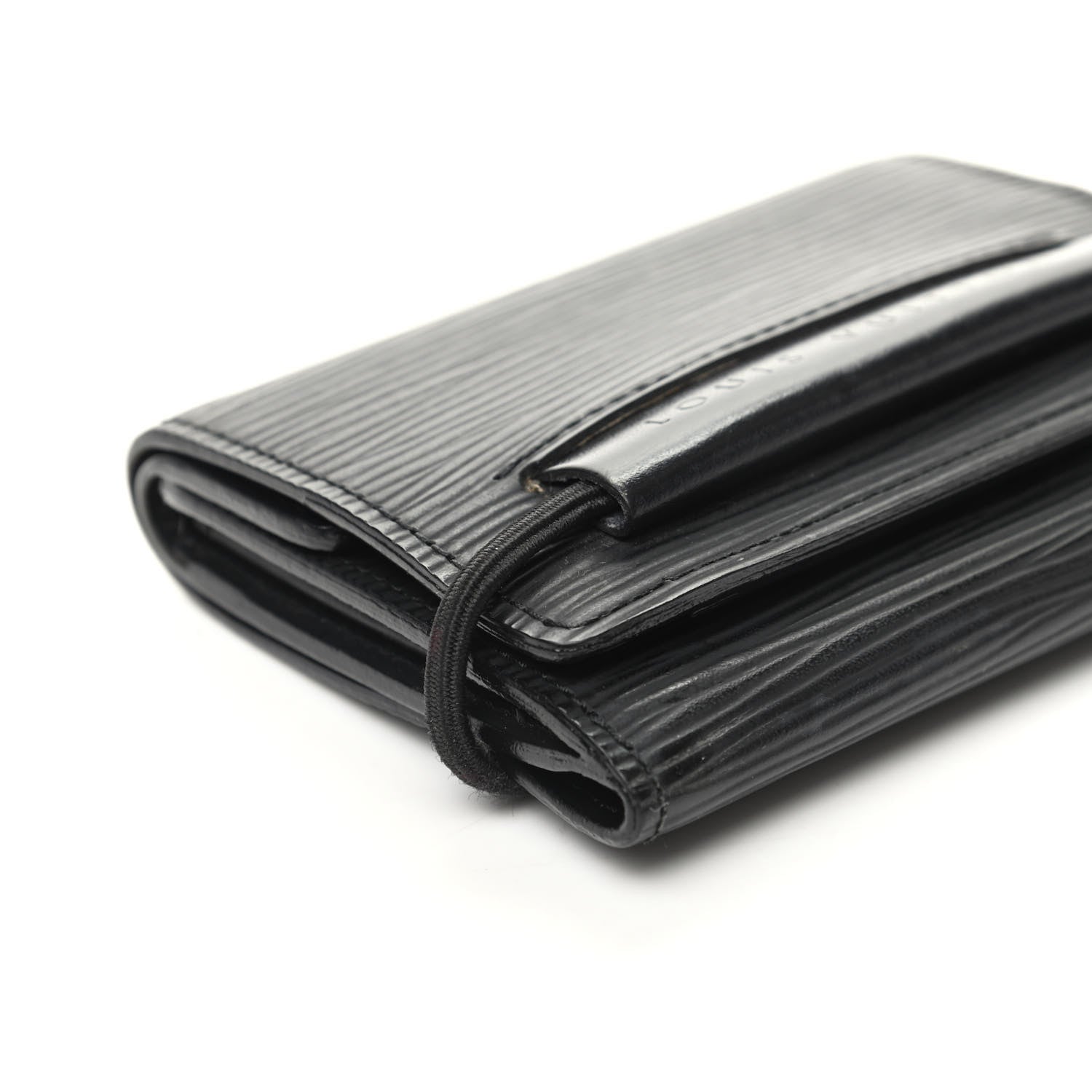 Louis Vuitton Epi Porte Monnaie Elastique Wallet Black 7 of 8