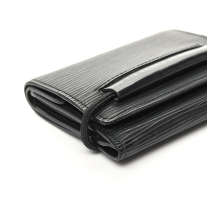 Louis Vuitton Epi Porte Monnaie Elastique Wallet Black 7 of 8